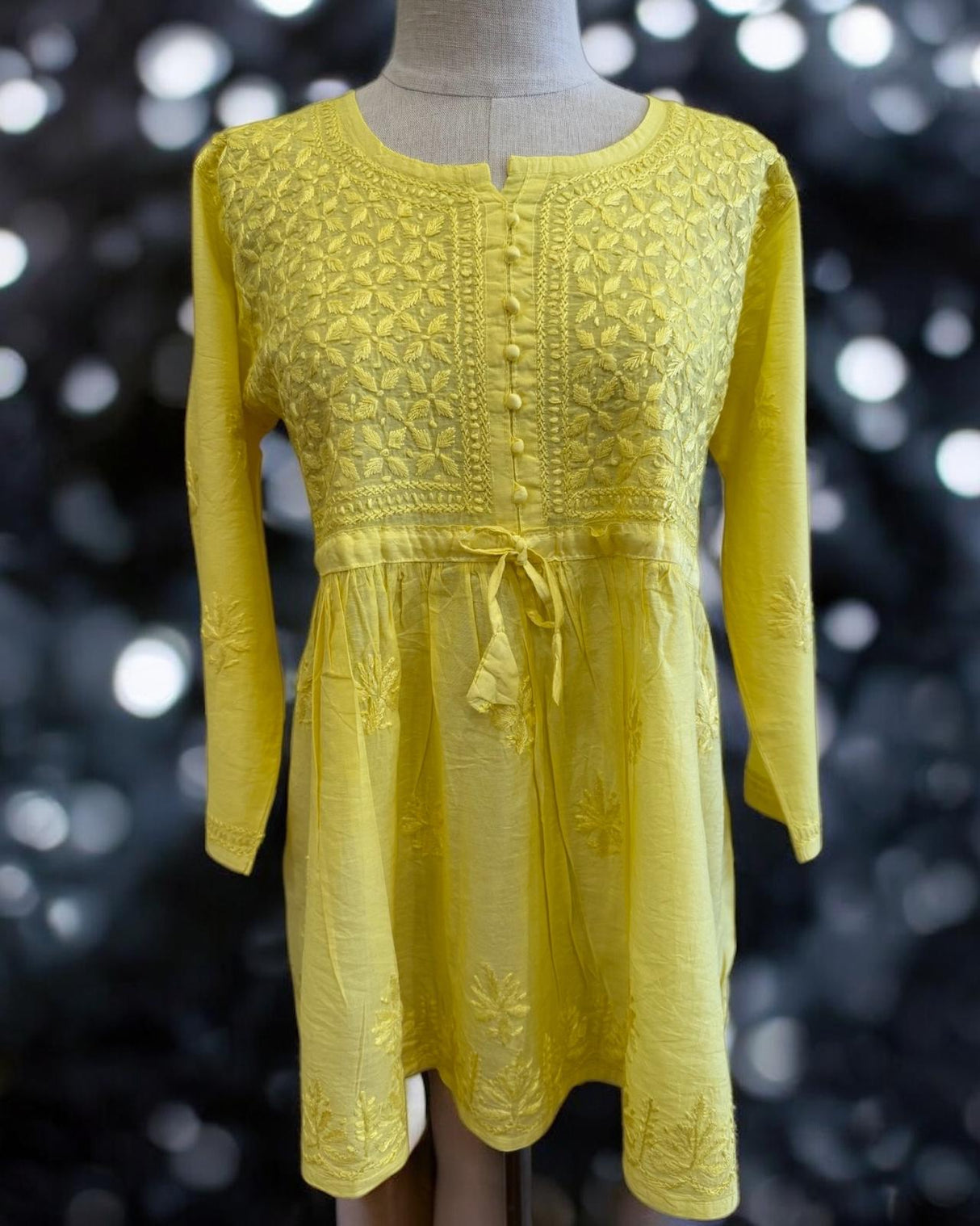 Chicken Kari Hand Embroidered Tunic Top