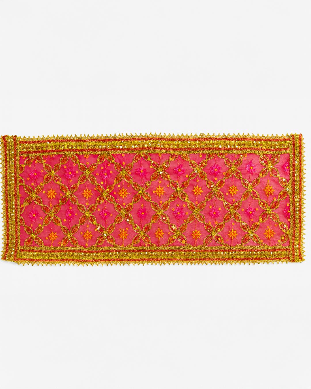 Traditional Embroidered Chunni / Dupatta for Mata Ji Idol & Home Decor