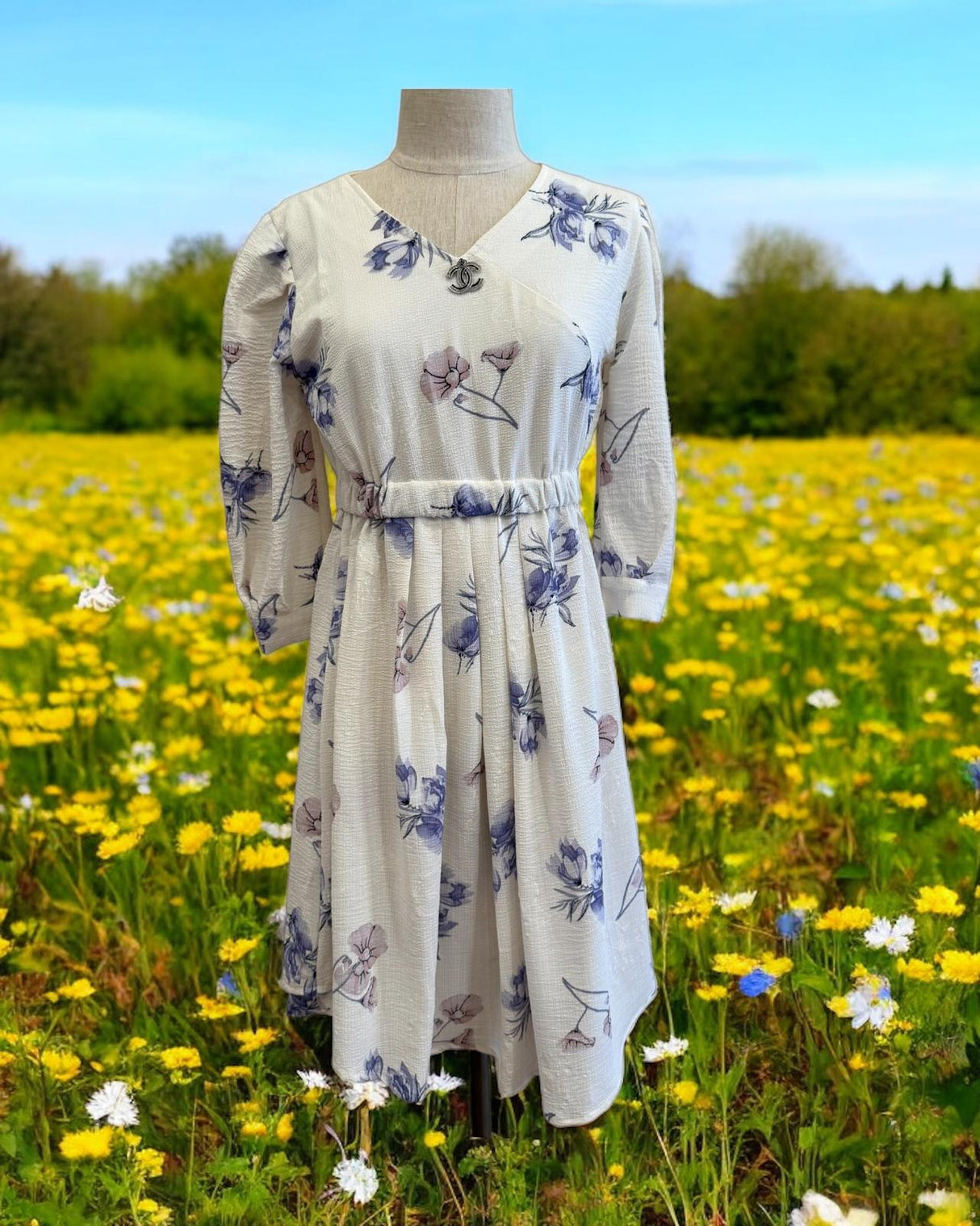 Floral Textured Lounge Dress