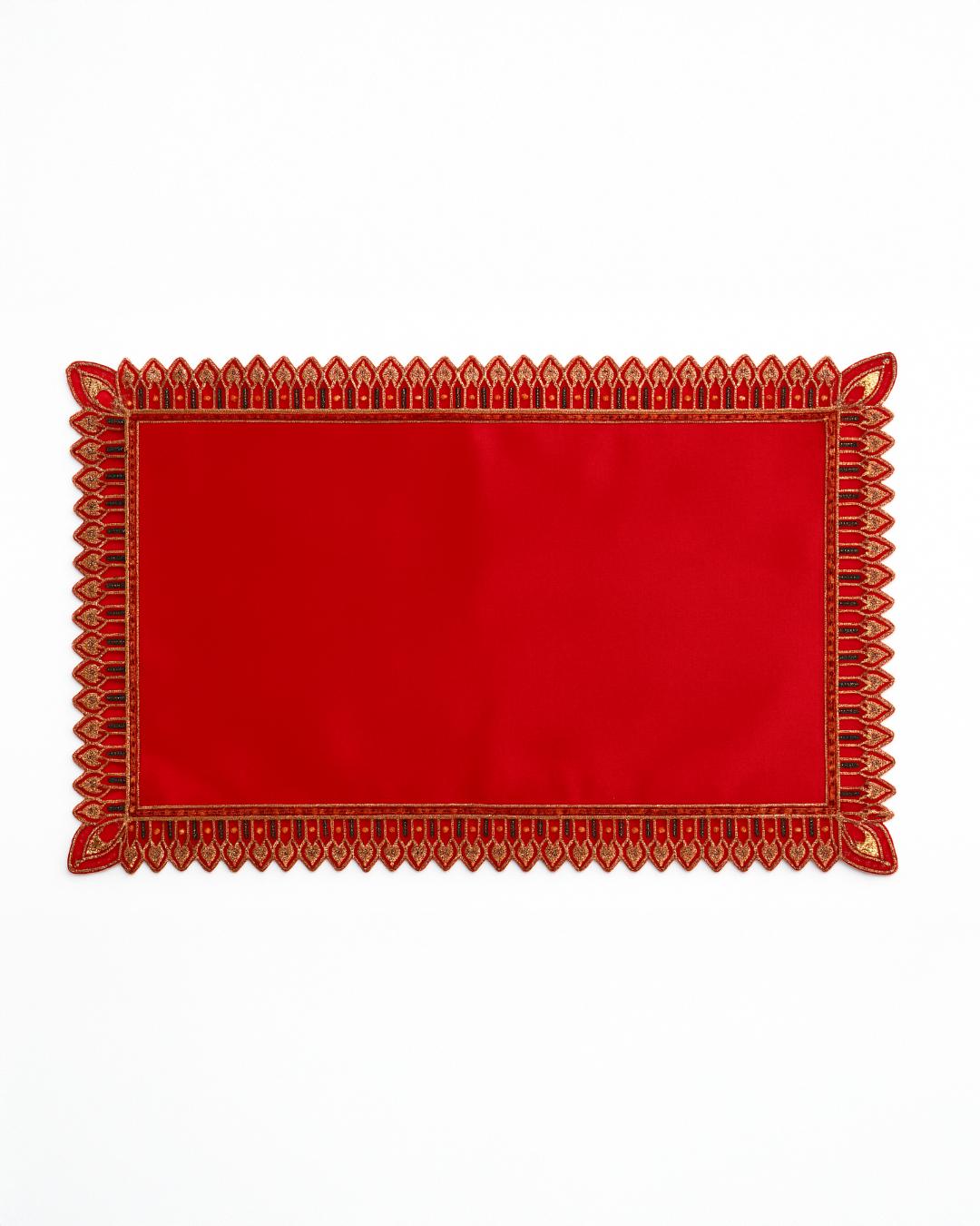 Asan - Decorative Cloth with Golden Embellished Border