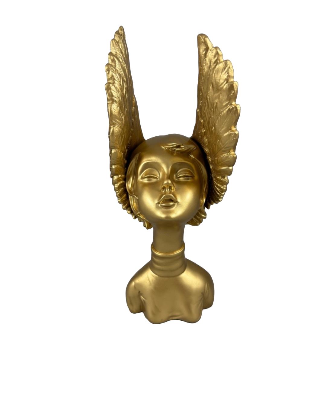 Golden Angelic Muse Figurine