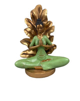 Serene Yoga Lady Figurine – Meditation Decorative Sculpture