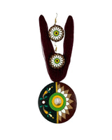 Handcrafted Tribal Pendant &amp; Earring Set – Ethnic Boho Jewelry