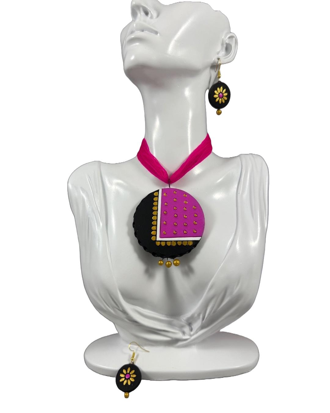 Exquisite Handcrafted Terracotta Jewelry Set