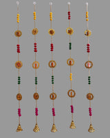 Handcrafted Traditional Wall Hanging Toran – Swastik & Shubh Labh Motifs