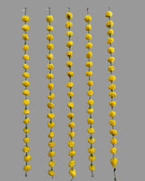 Yellow Marigold Ball Style Garland-Set of 5