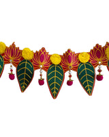 Lotus & Leaf Toran – Festive Door Hanging