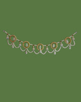 Luxury Pearl Toran with Golden Accents