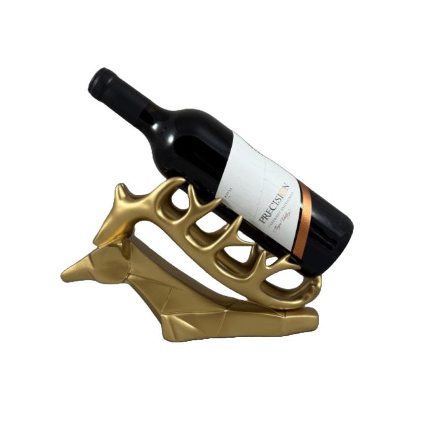 Geometric Deer Wine Bottle Holder