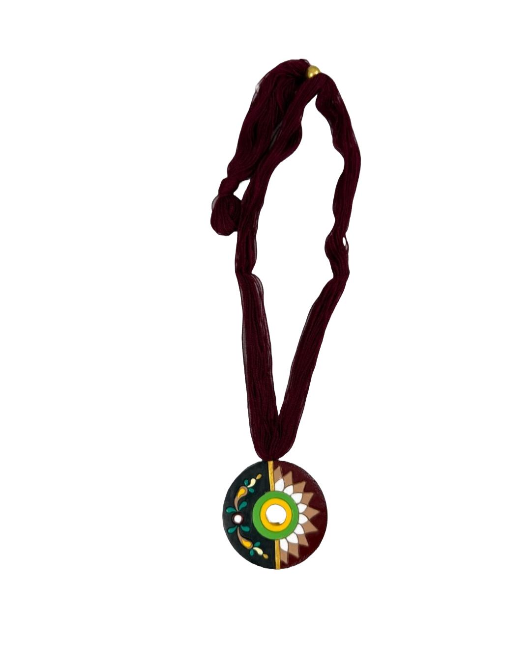 Handcrafted Tribal Pendant &amp; Earring Set – Ethnic Boho Jewelry