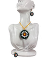 Handcrafted Terracotta Floral Jewelry Set