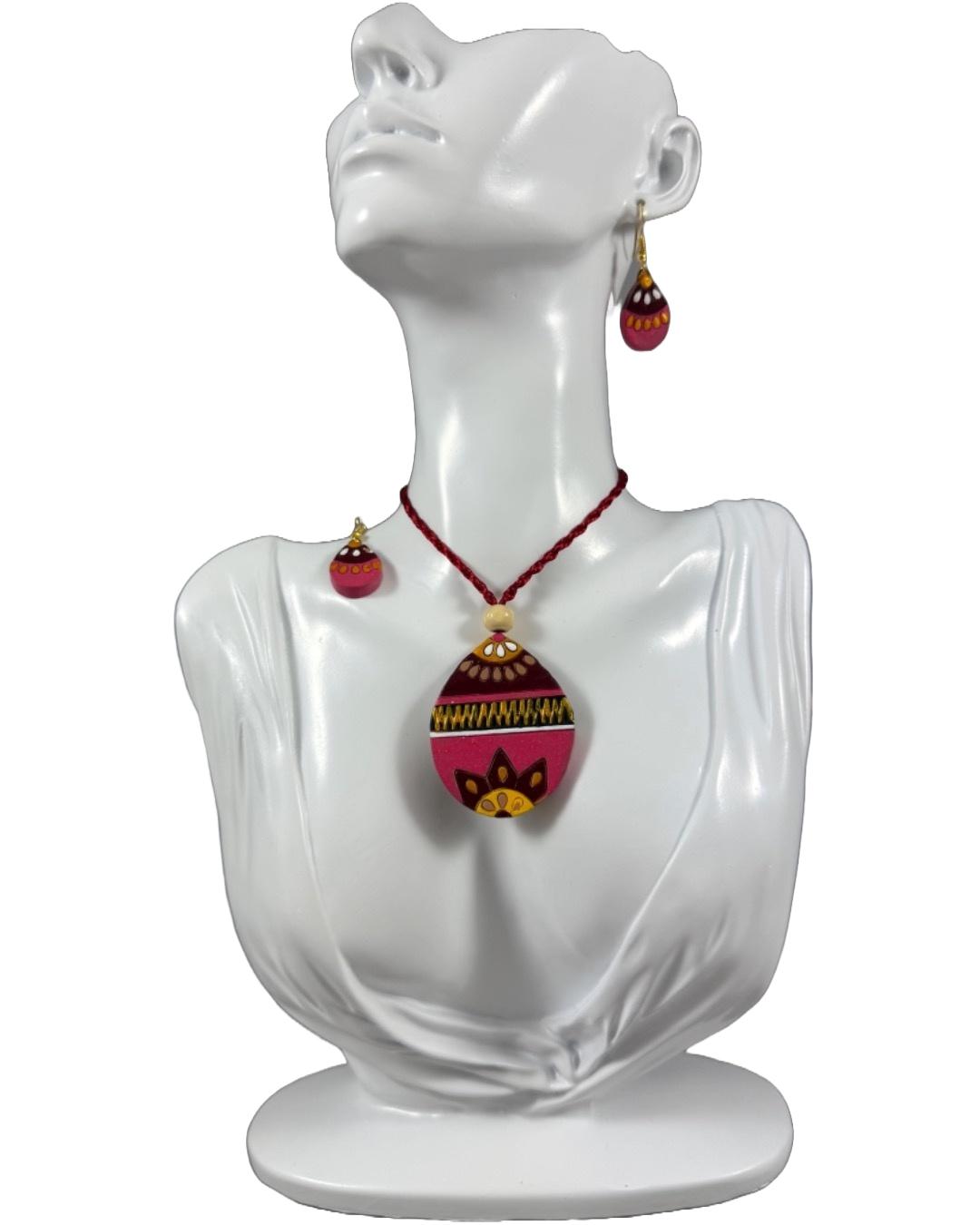 Exquisite Handcrafted Terracotta Jewelry Set