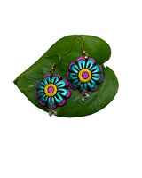 Handmade Bohemian Clay Flower Earrings
