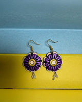 Handmade Bohemian Clay Flower Earrings