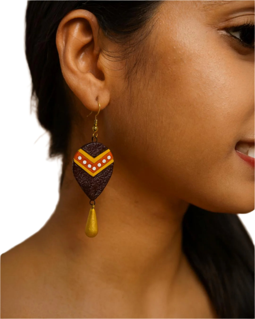 Handcrafted Statement Earrings – Vibrant Leaf-Inspired Designs
