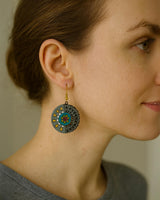 Handcrafted Terracotta Mandala Earrings