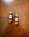 Handcrafted Tribal Cylinder Earrings – Multicolor Collection