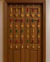 Handcrafted Traditional Wall Hanging Toran – Swastik & Shubh Labh Motifs