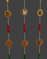 Handcrafted Traditional Wall Hanging Toran – Swastik & Shubh Labh Motifs
