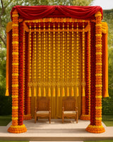 Handmade Decorative Toran / Wall Hanging with Beads and Tassels