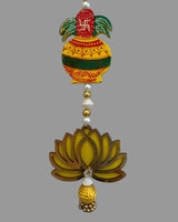 Handcrafted Lotus & Kalash Decorative Hanging (Pair)