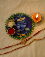 🎶 Divine Krishna Pooja Thali 🎶