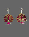 Lotus Wall Hanging with Pearls and Tassel