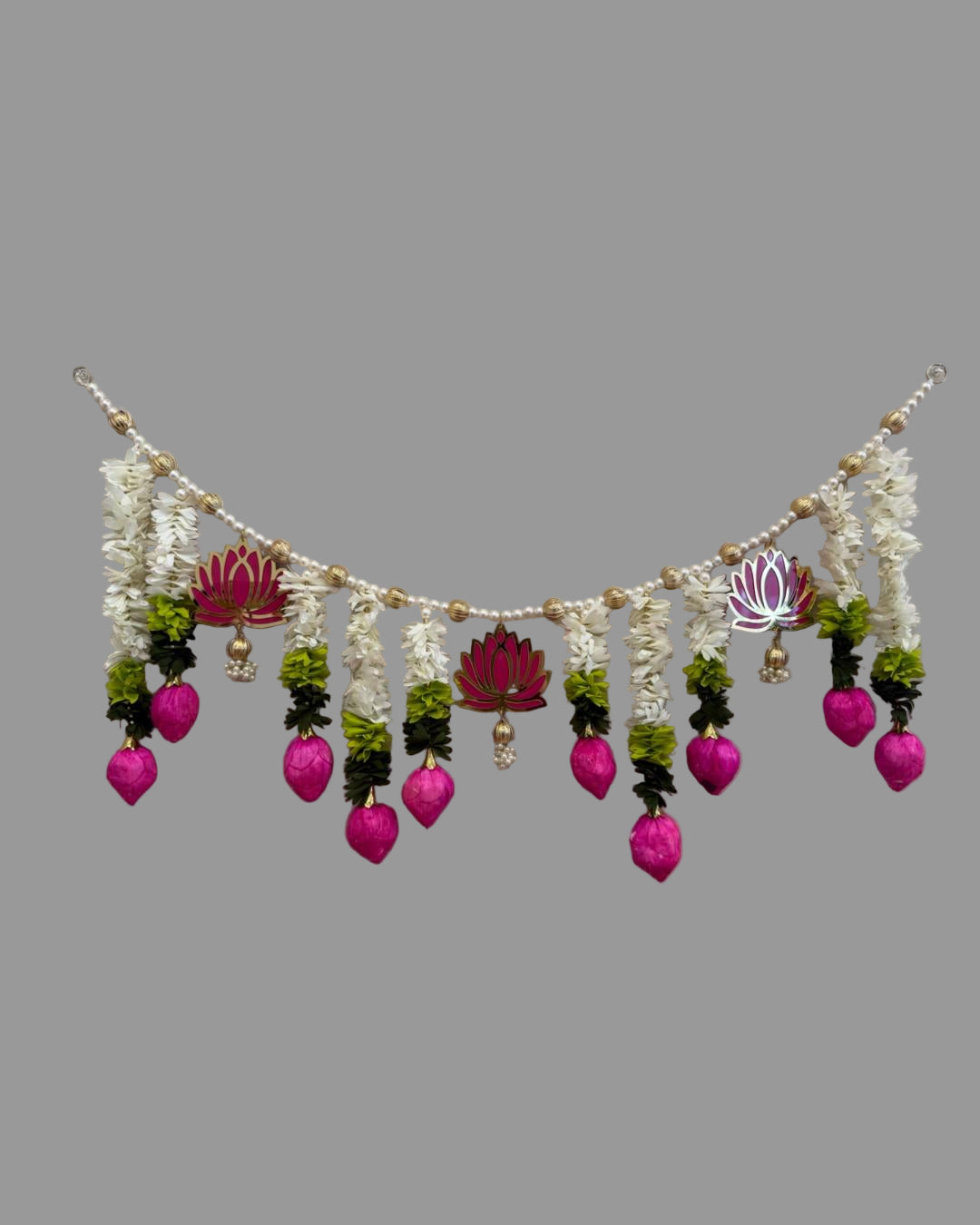 Handcrafted Lotus Toran