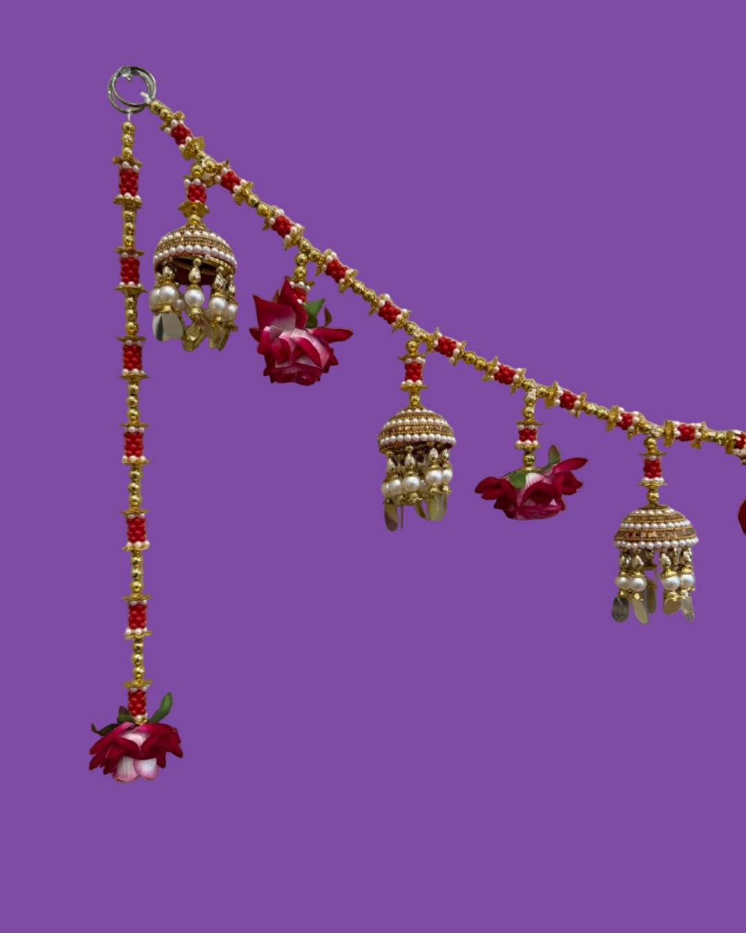 “Royal Lotus & Jhumka Toran – Perfect for Festivals & Weddings”