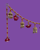 “Royal Lotus & Jhumka Toran – Perfect for Festivals & Weddings”