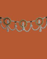 Luxury Pearl Toran with Golden Accents