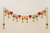 🌸 Handcrafted Pearl & Floral Door Hanging (Toran / Bandhanwar) 🌸